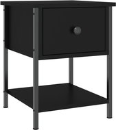 Shumee noční stolek černý 34 × 35,5 × 45 cm kompozitní dřevo - Night Stand
