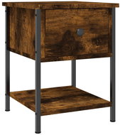 Shumee noční stolek kouřový dub 34 × 35,5 × 45 cm kompozitní dřevo - Night Stand