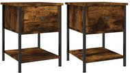 Shumee noční stolky 2 ks, kouřový dub 34 × 35,5 × 45 cm kompozitní dřevo - Night Stand