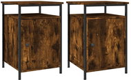 Shumee noční stolky 2 ks, kouřový dub 40 × 42 × 60 cm kompozitní dřevo, 825868 - Night Stand