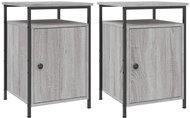 Shumee noční stolky 2 ks, šedé sonoma 40 × 42 × 60 cm kompozitní dřevo, 825870 - Night Stand