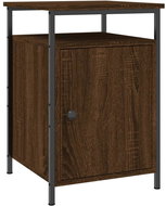Shumee noční stolek hnědý dub 40 × 42 × 60 cm kompozitní dřevo - Night Stand