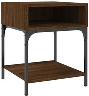 Shumee bedside table brown oak 40 × 41 × 50 cm composite wood - Night Stand