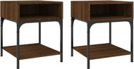 Shumee noční stolky 2 ks, hnědý dub 40 × 41 × 50 cm kompozitní dřevo - Night Stand