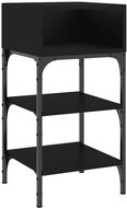 Shumee noční stolek černý 35 × 34,5 × 70 cm kompozitní dřevo - Night Stand