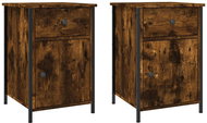 Shumee noční stolky 2 ks, kouřový dub 40 × 42 × 60 cm kompozitní dřevo - Night Stand