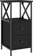 Shumee noční stolek černý 34 × 35,5 × 70 cm kompozitní dřevo - Night Stand