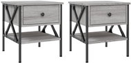 Shumee noční stolky 2 ks, šedé sonoma 40 × 42 × 45 cm kompozitní dřevo - Night Stand