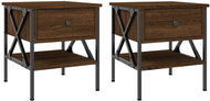 Shumee noční stolky 2 ks, hnědý dub 40 × 42 × 45 cm kompozitní dřevo - Night Stand