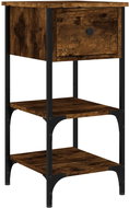 Shumee noční stolek kouřový dub 34 × 36 × 70 cm kompozitní dřevo - Night Stand