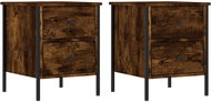 Shumee noční stolky 2 ks, kouřový dub 40 × 42 × 50 cm kompozitní dřevo - Night Stand