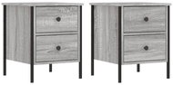 Shumee noční stolky 2 ks, šedé sonoma 40 × 42 × 50 cm kompozitní dřevo - Night Stand