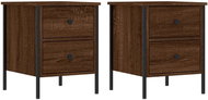 Shumee noční stolky 2 ks, hnědý dub 40 × 42 × 50 cm kompozitní dřevo - Night Stand