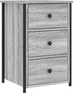 Shumee bedside table grey sonoma 40 × 36 × 60 cm composite wood - Night Stand