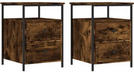 Shumee noční stolky 2 ks, kouřový dub 44 × 45 × 60 cm kompozitní dřevo - Night Stand