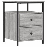 Shumee noční stolek šedý sonoma 44 × 45 × 60 cm kompozitní dřevo - Night Stand