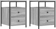 Shumee noční stolky 2 ks, šedé sonoma 44 × 45 × 60 cm kompozitní dřevo - Night Stand