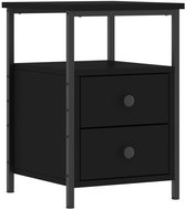Shumee noční stolek černý 34 × 35,5 × 50 cm kompozitní dřevo - Night Stand