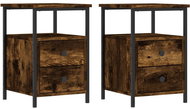 Shumee noční stolky 2 ks, kouřový dub 34 × 35,5 × 50 cm kompozitní dřevo - Night Stand