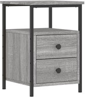 Shumee noční stolek šedý sonoma 34 × 35,5 × 50 cm kompozitní dřevo - Night Stand