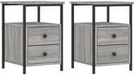 Shumee noční stolky 2 ks, šedé sonoma 34 × 35,5 × 50 cm kompozitní dřevo - Night Stand