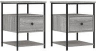 Shumee noční stolky 2 ks, šedé sonoma 40 × 42 × 56 cm kompozitní dřevo - Night Stand