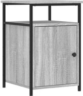 Shumee noční stolek šedý sonoma 40 × 42 × 60 cm kompozitní dřevo, 826039 - Night Stand