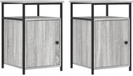 Shumee noční stolky 2 ks, šedé sonoma 40 × 42 × 60 cm kompozitní dřevo, 826040 - Night Stand