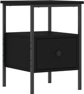 Shumee noční stolek černý 34 × 36 × 50 cm kompozitní dřevo - Night Stand