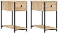 Shumee noční stolky 2 ks, dub sonoma 30 × 60 × 80 cm kompozitní dřevo, 826056 - Night Stand