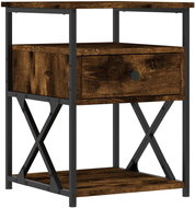 Shumee noční stolek kouřový dub 40 × 42 × 55 cm kompozitní dřevo - Night Stand