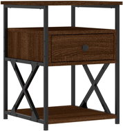 Shumee noční stolek hnědý dub 40 × 42 × 55 cm kompozitní dřevo - Night Stand