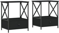 Shumee noční stolky 2 ks, černé 50 × 41 × 65 cm kompozitní dřevo - Night Stand