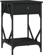 Shumee noční stolek černý 40 × 42 × 60 cm kompozitní dřevo, 826335 - Night Stand