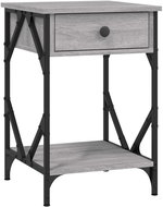 Shumee noční stolek šedý sonoma 40 × 42 × 60 cm kompozitní dřevo - Night Stand