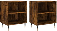 Shumee noční stolky 2 ks, kouřový dub 40 × 30 × 50 cm kompozitní dřevo, 826775 - Night Stand