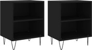 Shumee noční stolky 2 ks, černé 40 × 30 × 50 cm kompozitní dřevo - Night Stand
