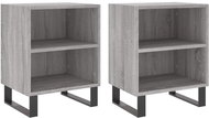 Shumee noční stolky 2 ks, šedé sonoma 40 × 30 × 50 cm kompozitní dřevo - Night Stand
