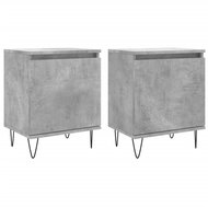 Shumee noční stolky 2 ks, betonově šedé 40 × 30 × 50 cm kompozitní dřevo, 826837 - Night Stand