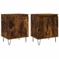 Shumee noční stolky 2 ks, kouřový dub 40 × 30 × 50 cm kompozitní dřevo - Night Stand