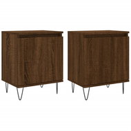 Shumee noční stolky 2 ks, hnědý dub 40 × 30 × 50 cm kompozitní dřevo, 826843 - Night Stand