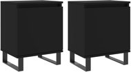 Shumee noční stolky 2 ks, černé 40 × 30 × 50 cm kompozitní dřevo, 826847 - Night Stand