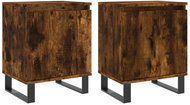 Shumee noční stolky 2 ks, kouřový dub 40 × 30 × 50 cm kompozitní dřevo, 826855 - Night Stand