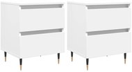 Shumee noční stolky 2 ks, bílé 40 × 35 × 50 cm kompozitní dřevo, 826861 - Night Stand