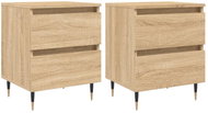 Shumee noční stolky 2 ks, dub sonoma 40 × 35 × 50 cm kompozitní dřevo, 826867 - Night Stand