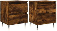 Shumee noční stolky 2 ks, kouřový dub 40 × 35 × 50 cm kompozitní dřevo, 826871 - Night Stand