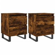 Shumee noční stolky 2 ks, kouřový dub 40 × 35 × 50 cm kompozitní dřevo, 826903 - Night Stand