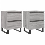 Shumee noční stolky 2 ks, šedé sonoma 40 × 35 × 50 cm kompozitní dřevo, 826905 - Night Stand