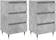 Shumee noční stolky 2 ks, betonově šedé 40 × 35 × 69 cm kompozitní dřevo, 826917 - Night Stand