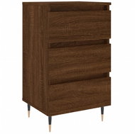 Shumee noční stolek hnědý dub 40 × 35 × 69 cm kompozitní dřevo - Night Stand
